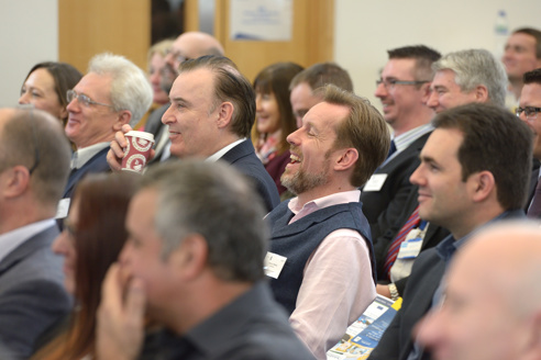 Man laughing at JFD conference